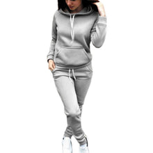 Load image into Gallery viewer, SFIT 2 Piece Set Women Hoodies Pant Clothing Set Warm Newest Clothes Ladies Solid Tracksuit Women Set Top Pants Suit Female