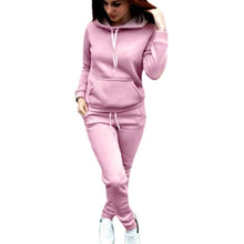 Load image into Gallery viewer, SFIT 2 Piece Set Women Hoodies Pant Clothing Set Warm Newest Clothes Ladies Solid Tracksuit Women Set Top Pants Suit Female