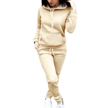 Load image into Gallery viewer, SFIT 2 Piece Set Women Hoodies Pant Clothing Set Warm Newest Clothes Ladies Solid Tracksuit Women Set Top Pants Suit Female